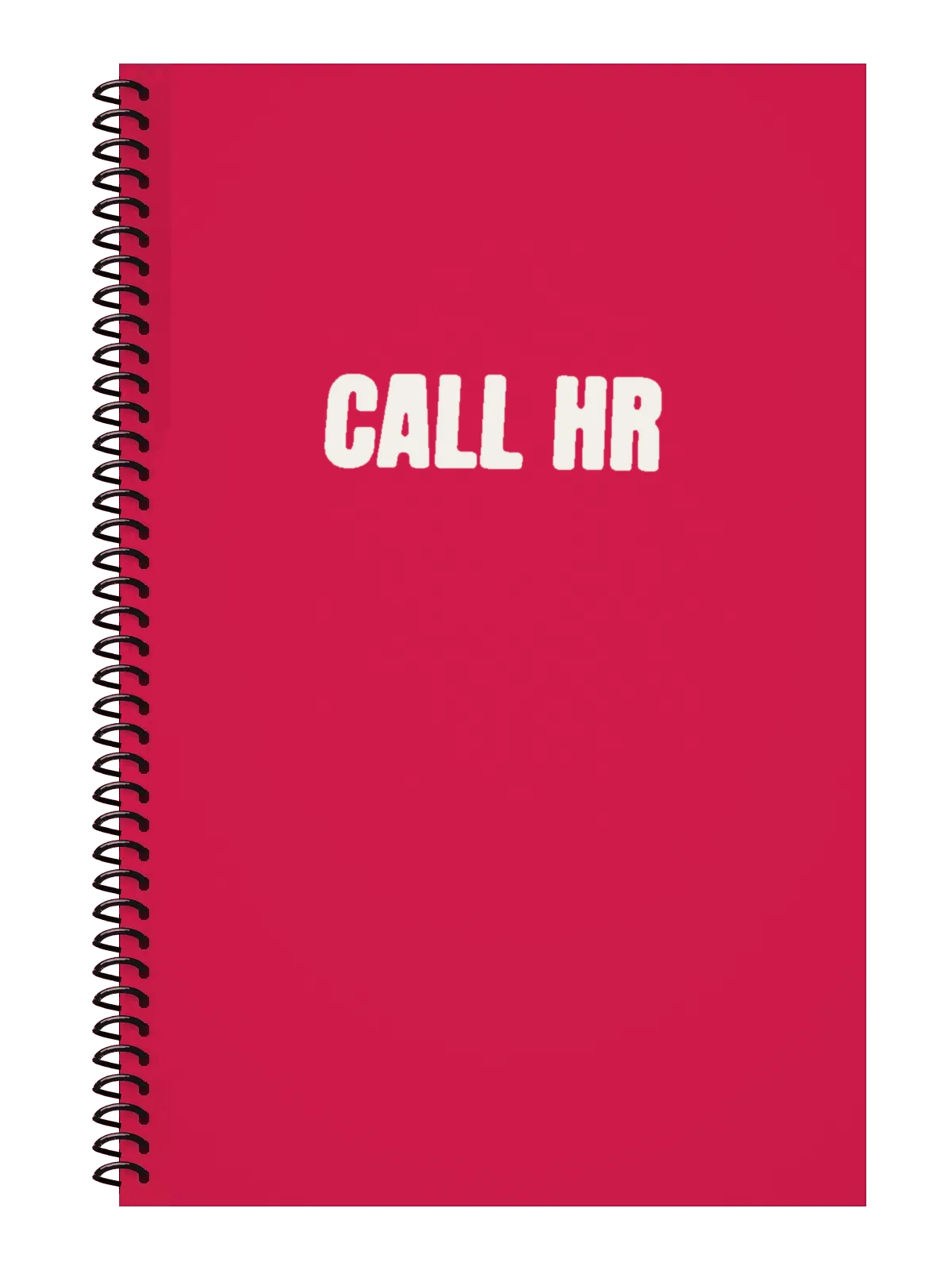 Call HR Notebook — Hot Pink